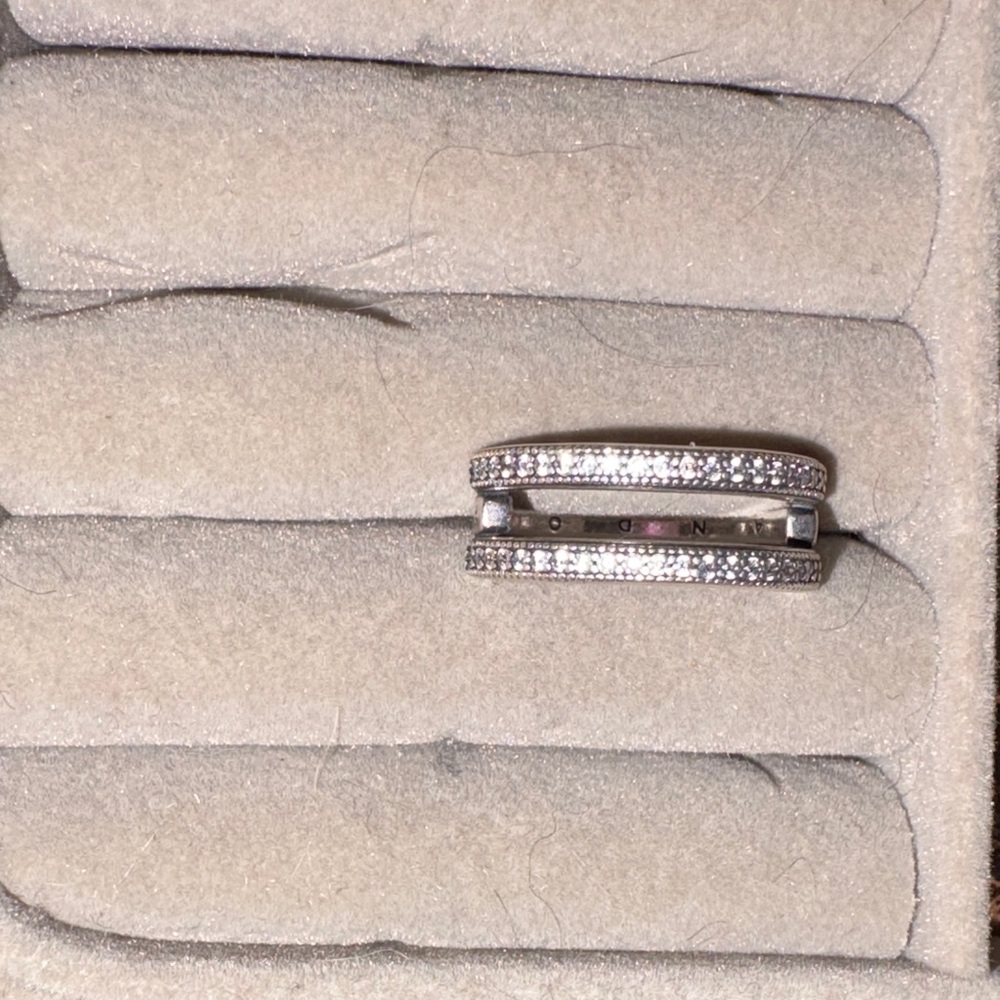 Retired Authentic Pandora Silver Sparkling Ring